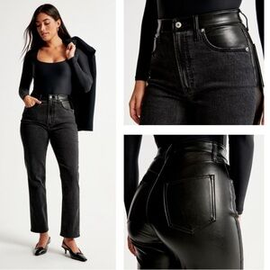 Abercrombie Ankle Straight Ultra High-Rise Jeans